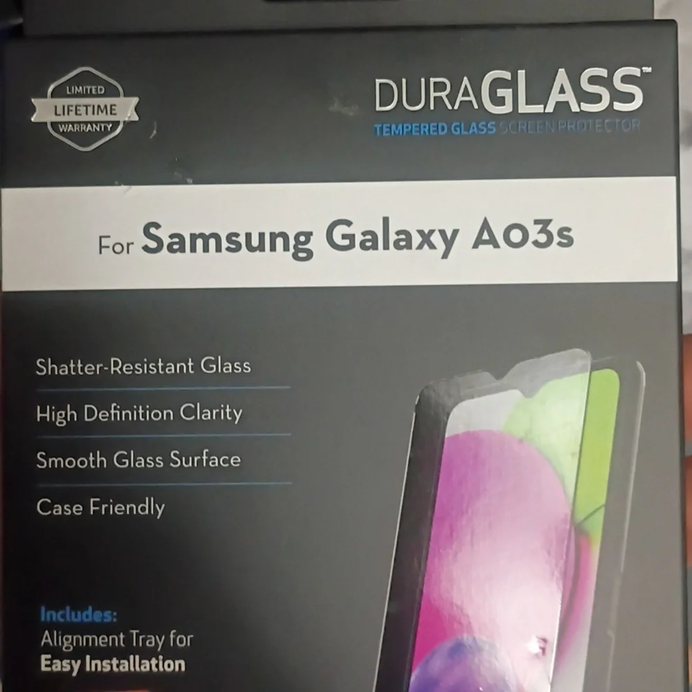 Tempered Screen Protector Samsung Galaxy A02s Ao3s Scratch Resistant FREE Grip